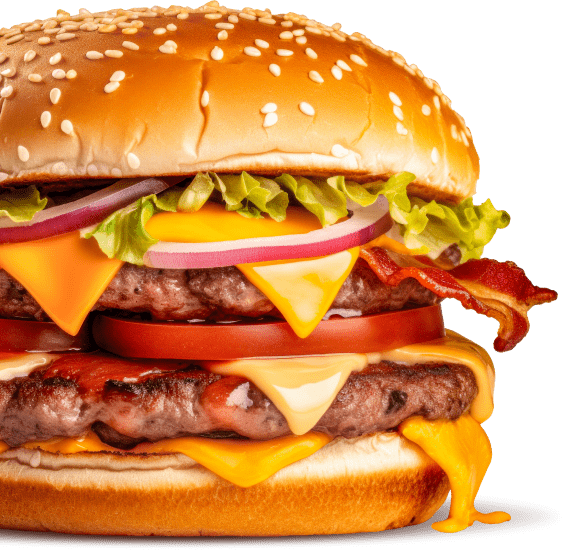 Juicy Delicious Burger With Spicies & Veggies